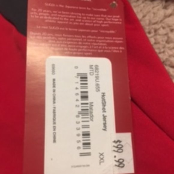 SUGOI Hot Shot BIKE CYCLING Jersey Zip Up Jacket  Size XXL  NEW - Picture 10 of 12